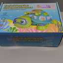 ToddlerCley Musical Turtle Baby Toys 6-12 Months, Bilingual Educational Crawling Toys 7 8 9 10 Months, Light up Infants Tummy Toy with Sound, Number, Letters, Gifts Present for Baby 4-12 Month