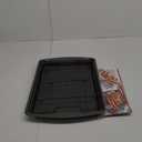 GoodCook 15 x 10.5 Nonstick Carbon Steel Baking Pan & Raised Wire Rack  Pizza Crisper, Crispy Bacon, Multipurpose Cooking Sheet Pan, Cooling Rack, Kitchen Cookware Set, Dishwasher Safe (15x10.5)