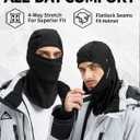 Balaclava Ski Mask for Men & Women  Lightweight Fleece-Lined Thermal Face Cover, Windproof, Snow-Proof & UPF 50+, Cold Weather Gear for Skiing, Snowboarding, Cycling & Motorcycle (Black)