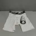 Shock Doctor Compression Shorts Men, Protective Bio-Flex Cup, Moisture-Wicking, Vented Protection. Adult Men Sizes. (Large, White)