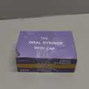 50 Pcs 1ml Syringes with Caps Oral Dispenser Individually Sterile Warpped for Medicine Dropper, Colostrum Collect Feeding Pets, Liquid