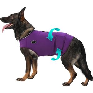 Meifsou Dog Anxiety Vest, Skin-Friendly Thunder Jacket for Dogs, Dog Calming Shirt for Thunder, Fireworks, Vet Visits and Separation - Keep Pet Calm Without Medicine, Fit for Dogs, M