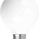 GE Refresh LED Light Bulbs, 40 Watt, Daylight, G25 Globe Bulbs, Frosted, Medium Base (3 Pack)