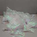 Ganeen 16 Yard Ruffle Pleated Iridescent Ribbon, Jellyfish Organza Ruffle Trim, Retro Tulle Lace Fabric for Jellyfish Costume Sewing Craft Dress Hat Lantern Cake Christmas Tree Decor