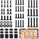 Universal TV Mounting Hardware Screw Kit Set with Box - M4 M5 M6 M8 Screws and Washers Spacers, Replacement Screws for TV VESA Mounting, Fits Most TV/Monitor up to 80 inch