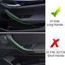 Jaronx for BMW X1 Door Handle Cover Replacements, Left Side +Right Side Inner Door Grab Handle Cover (Fits:BMW X1 E84 2008-2015)(Black)