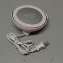 HouseGem Large Candle Warmer Plate - Coffee Cup Mug Warmer for Desk, Candle Melter, Electric Mug Heater for Beverages, Milk & Tea, Coffee Accessories Ideal Gifts Keep Cup Warm (White)