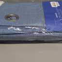 MIULEE Linen Texture Curtains for Bedroom Solid 100% Blackout Thermal Insulated Dusty Blue Curtains Grommet Room Darkening Drapes Luxury Decor for Living Room Nursery 52x84 Inch (2 Panels)