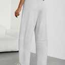 Trendy Queen Barrel Sweatpants Womens Wide Leg Pants Baggy Palazzo Lounge Comfy Flowy Pants Teen Girls Fall Clothes Outfits (Gray, M)