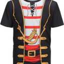 Mens Short Sleeve Shirts Casual,Soft Tshirts,Plain Summer Casual Wear Tee,Crew Neck Undershirts for Men (X-Large, Pirate)