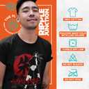 Ripple Junction Naruto Shippuden Men's Short Sleeve T-Shirt Itachi Uchiha Akatsuki Ring Kanji Anime Officially Licensed (Black, S)