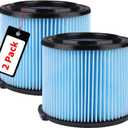 VF3500 Replacement Filter for Ridgid Shop Vacuum 3-4.5 Gallon Wet Dry Vacuum, 3 Layer Filters for Ridgid Shop Vac WD3050 WD4050 WD4070 WD4522, 2 Pack
