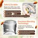 8-in-1 Automatic Nut Milk Maker, 40oz Soy Almond Oat Milk Machine  Delay Start, Keep Warm, Self-Clean, No Straining Needed, BPA-Free, Quiet, Recipe Book & Juice, Green