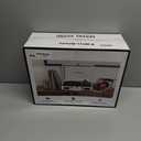 Vinyl Record Player Bluetooth Vintage 3-Speed Portable Suitcase Turntables with Built-in Speakers, Belt-Driven LP Player Support USB Recording AUX-in RCA Line Out Headphone Jack, White (White Rose Gold)