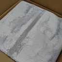Solid Washable Area Rug - 5x7 Medium Pile Faux Cashmere Carpet for Living Room Bedroom, Grey