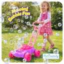 ArtCreativity Bubble Lawn Mower for Toddlers 1-3, Bubble Machine for 1-Year-Old Girl Gifts, Toddler Outdoor Toys for 2-Year-Old Girl Birthday Gift, Push Summer Gardening Toys for Toddlers Age 1 2 3 +