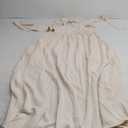 MITILLY Women's Summer Flutter Sleeve Square Neck Tie Back Casual Pleated A-Line Flowy Maxi Dress with Pockets