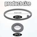 3 x 4pcs Lid Gasket Replacement for Blender Bottle Strada Flip Shaker Cup Water Bottle Parts Accessories Leak-Proof, 2 Sizes Silicone Seal Ring for Blenderbottle Strada Flip Shaker 24 oz 28 oz(Gray)