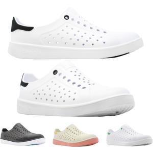 People Footwear Rio, Water Shoes for Men and Women, Just Slip On for Comfort and Style, Lightweight, Waterproof & Anti-Slippery - Perfect for Outdoors (Yeti White/Really Black, 9)
