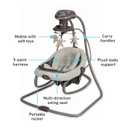 Graco DuetSoothe 2 in 1 Portable Baby Swing & Baby Rocker, Multi Direction, Vibration, Winslet