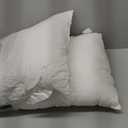 Phantoscope 20 x 20 Pillow Inserts - Throw Pillow Inserts with 100% Cotton Cover - Square Forms Microfiber Pillow Sham Stuffer - Couch Cushion Pillows 20 Inches, 2 Count (Pack of 1) (White)