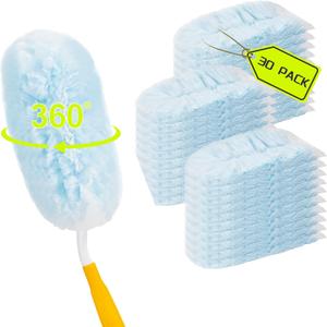 30 Count Duster Refills Compatible with Swiffer Dusters, 360 Heavy Duty Duster Refills with 1 Handle