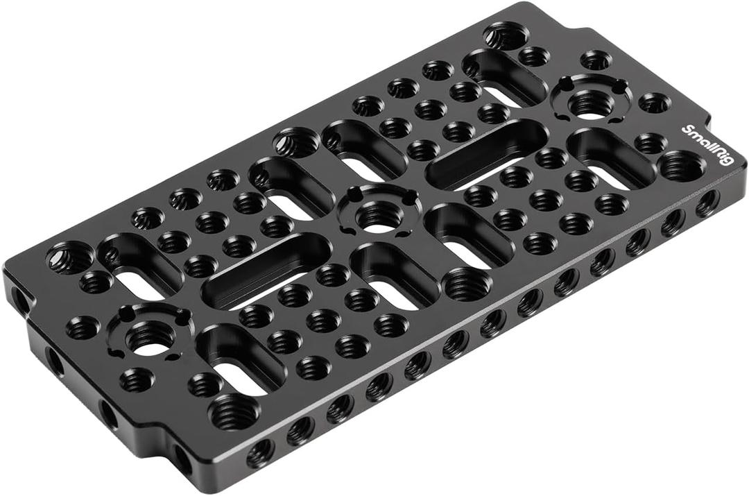 SmallRig Multi-Functional Cheese Plate with 1/4 3/8 Threads, Switching Mounting Plate w/Locating Point for ARRI for Camera and Tripod Plate - 1681