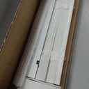 LazBlinds Cordless Faux Wood Blinds, 19" W x 48" H, White