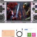 Caiteam RG35XX H, Retro Handheld Gaming Console, Support HDMI TV Out, 5G WiFi Bluetooth 4.2, Dual Sticks, 3.5-Inch IPS Horizontal Screen, Make Retro Game Experience Better (64G Transparent Purple)
