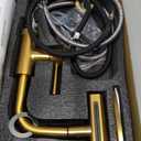 Touchless Kitchen Faucet Motion Sensor Hands Free Single Handle Kitchen Sink Faucet with Pull Down Sprayer Brusshed Gold