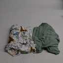 Pack and Play Sheets Fitted, Soft Green+Giraff, Breathable and Cozy, Hypoallergenic, 2 Pack for Boys and Girls (Sage Safari)