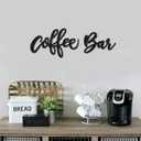 Huray Rayho Wooden Coffee Bar Wall Sign Kitchen Decor Station Letter Sign Art Farmhouse Decoration for Home, Cafe, Tabletop, Breakfast Nook or Restaurants Coffee Lover Gifts