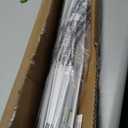 LazBlinds No Tools No Drill 1" Vinyl Mini Blinds, Cordless Blinds for Windows, Light Filtering Horizontal Window Blinds & Shades, 35" W x 64" H, White