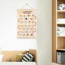 Welshower Islamic Nursery Poster Hanger Frame, 25 Prophets in Islam Arabic Educational Wall Art Prints Decor for Muslim Kids Room Nursery Playroom Classroom, 12x16 Inch