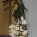 IPOPU White Artificial Poppy Flowers 6pcs Poppies White Artificial Flowers with Stems Silk Flower Arrangements for Wedding Centerpieces for Home Table Bridal Shower Party Decorations (White)