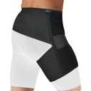 Tenbon Adjustable Hip Brace for Sciatica Pain Relief & Sacroiliac Support - Compression Wrap for Hamstring, Hip Flexor, Groin Injuries, Thigh Stabilizer - SI Joint Belt for Men & Women (XL/Right)