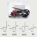 Grombolar Live Shrimp Hook Set,Freshwater/Saltwater Fishing Gear,Fishing Lures,Ideal for Catfish,Groupers, Bass,Trout & More