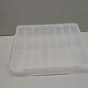 Transparent Nail Polish Storage Case, 48 - Bottle Nail Polish Organizer with Adjustable Dividers and Carry Handle, Locking Lid for Home Salon or Nail Art School Use