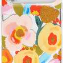 SCORPIFY for iPhone 17 Pro Max Case [Compatible with MagSafe] with Heronsbill Floral Design, Cute Clear Flower Magnetic Phone Cover for Women Girls, Pink Slim Bumper with Gold Accents