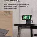 Belkin 2-in-1 MagSafe Wireless Charging Dock 15W Fast Charge iPhone Charger Compatible with iPhone 17, 16, 15, and 14 Series, AirPods, Pixel 10, and Other MagSafe Enabled Devices, PSU Included - Black