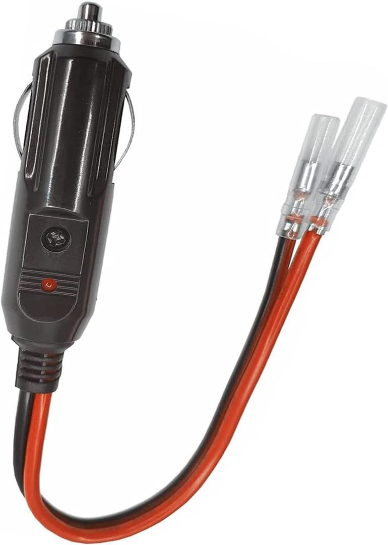 Car replacement 12V / 24V cigarette lighter plug with lead and wiring single head terminal Cigarette lighter DIY Power Cord 