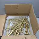 MyGift 6 Foot Modern Freestanding Brass-Tone Metal Hat Organizer Rack, 360 Degree Rotating Wig or Cowboy Hat Display Stand with 20 Customizable Circular Hooks