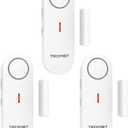 TECKNET Door Alarms for Kids Safety, Window Alarm Pool Alarms Door Alarm for Home Security, 2-in-1 Alarm & Chime, 3-Level Volume Control, Wireless Alarm for House Hotel Cars Sheds Caravans (3 Pack) (White-3Pack)