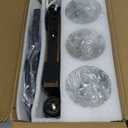 XvmBvm Farmhouse Dining Room Light Fixtures Over Table，Rustic Ceiling Pendant Lights Kitchen Island，3-Light Wood Kitchen Island Lighting Linear Chandelier with Clear Glass lampshade