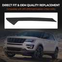 A-Pillar Molding Trim Kit with Clips Compatible with 2011-2019 Ford Explorer Left Driver Side Outer Windshield Molding Trim Replace BB5Z-7803145-AA 926-450 BB5Z7803137AA BB5Z7803137AB BB5Z7803137BA