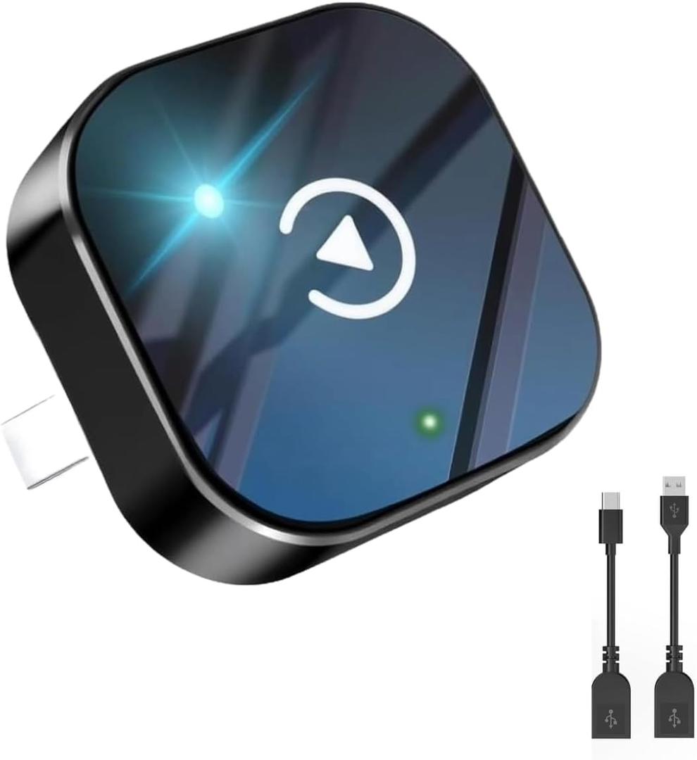 Wireless CarPlay Adapter2026 Upgraded  Suitable for Apple iPhone & Android, with Compact Size, Plug-and-Play Convenience, and Fast, Stable Connection for CarPlay & Android Applications