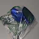 1 Pair Bicycle Mirror,Big View Bike Rear View Mirror Blindsight Multi Angle Adjustable Bike Mirror Billet Aluminum Chrome Plated Outside Skull Claw Style Also Suitable for Motorcycle Mirror (Blue)