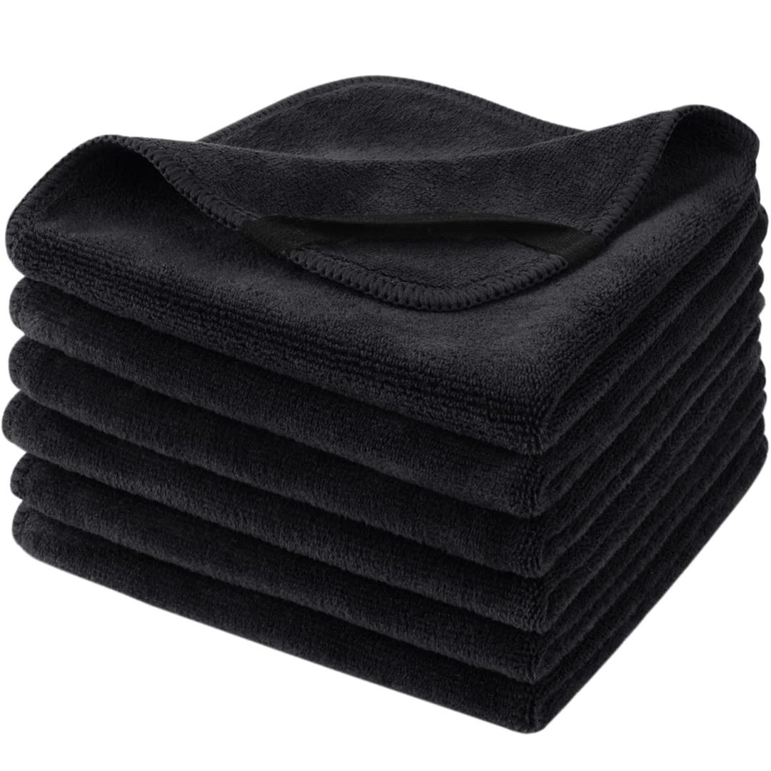 SINLAND Microfiber Facial Cloths Fast Drying Washcloth 12inch x 12inch Absorbent Face Wash Cloth Soft Makeup Remover Cloths