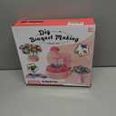 PIGETALE Fabric Flower Bouquets Toys for Girls 3 4 5 6 7 8 9 10 Years Old, DIY Arts & Crafts Kit for Kids Ages 4-8, Educational Preschool Learning Gardening Toys for Toddlers Christmas Birthday Gifts