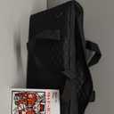 American Mahjong Game Set - Black Quilted Soft Bag 166 Premium Tiles with 4 All-in-One Rack/Pushers,100 Chips, Wind Indicator, English Manual. Easy Carry Complete Classic Mah-Jongg Set